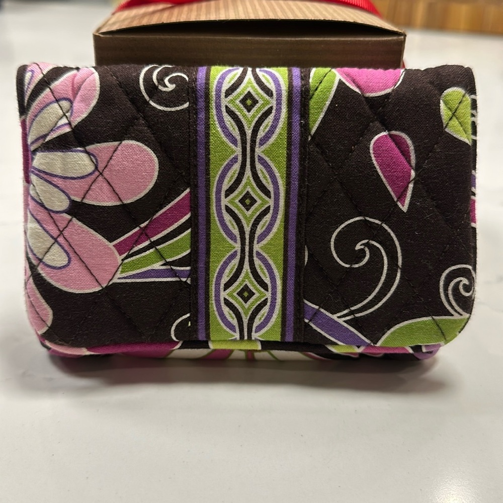 NWOT- Vera Bradley Multicolor Floral Small Wallet With Coin Pocket.